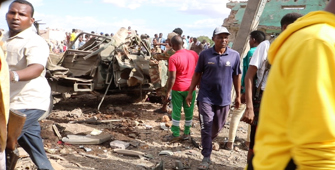 (Video) Somali’de bomba yüklü kamyon patladı