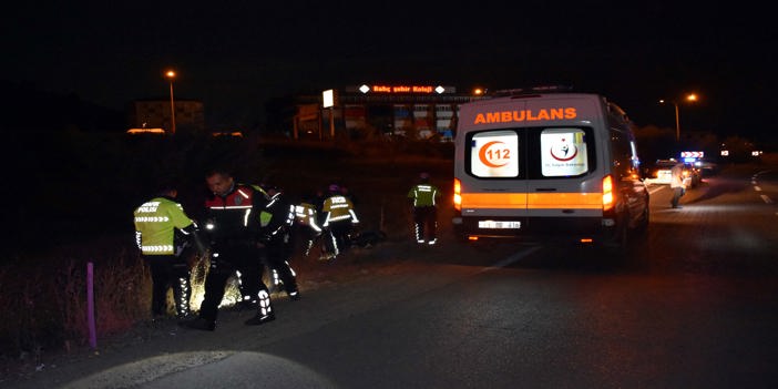 Şarampole devrilen motosikletin sürücüsü öldü