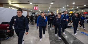 Şampiyon olan Fenerbahçe Alagöz Holding Basketbol Takımı, yurda döndü.