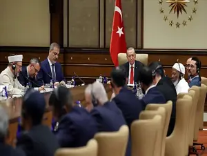 Cumhurbaşkanı Erdoğan, ABD Müslüman Organizasyonları Konseyi üyelerini kabul etti