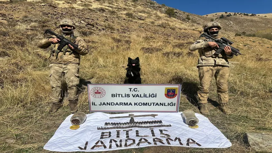 Bitlis'te terör operasyonu, çok sayıda mühimmat ele geçirildi