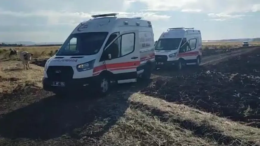 Diyarbakır’da itfaiye ekiplerince söndürülen anız yangınında bir kişi dumandan etkilendi