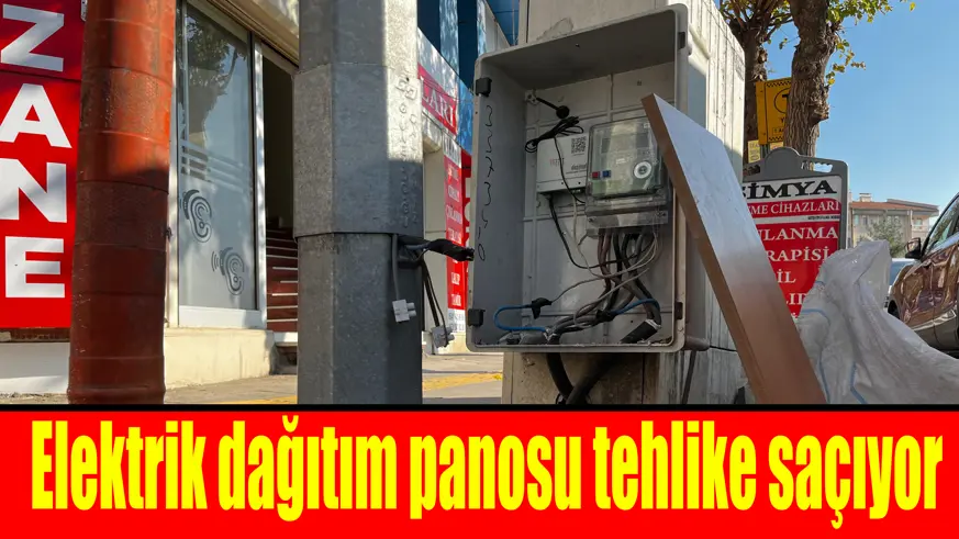 Kapağı bulunmayan elektrik dağıtım panosu tehlike saçıyor; Diyarbakırlı vatandaş endişeli! 