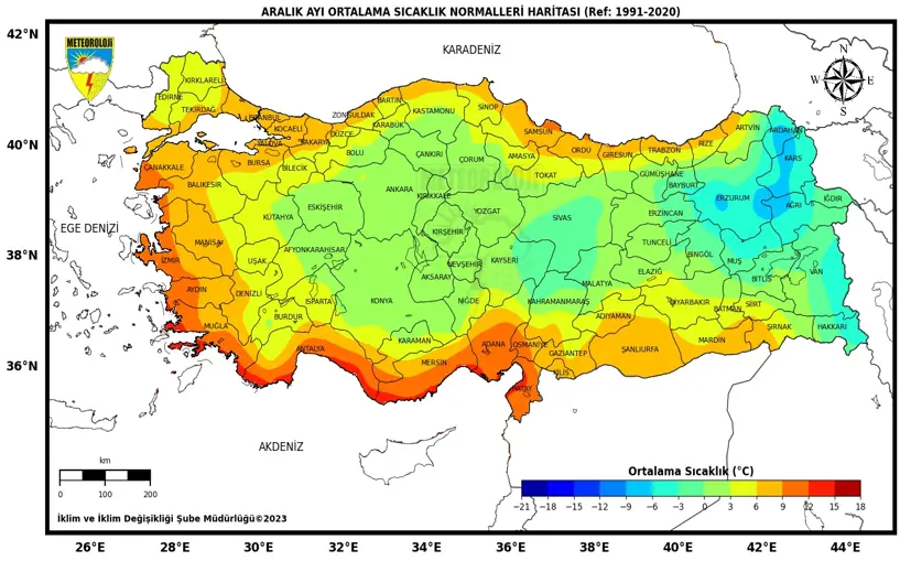 Son 53 yılın en sıcak aralık ayı geçen ay oldu