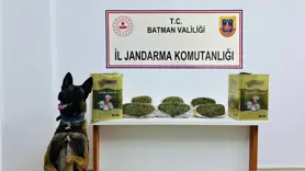 Batman'da yağ tenekeleri içinde 5 kilo 800 gram kubar esrar ele geçirildi