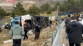 Yolcu otobüsü şarampole devrildi: 1 ölü, 24 yaralı