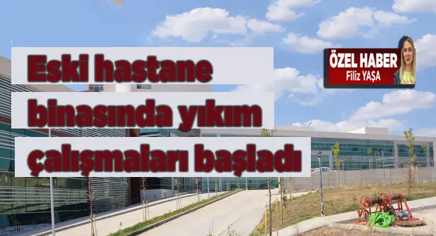 Diyarbakır'da eski hastane binası yıkıldı