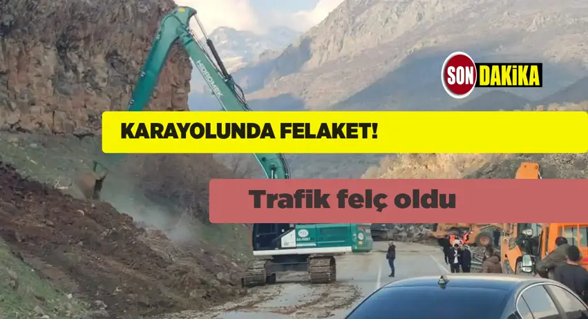 SON DAKİKA! Karayol'da heyelan 