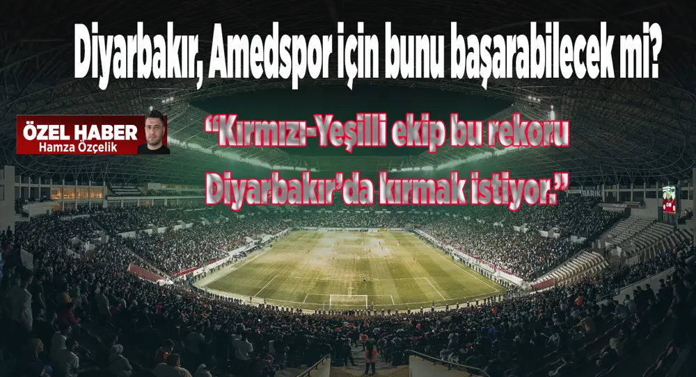 Amedspor desibel rekoru kıracak mı? Diyarbakır, Amedspor için birlik olabilecek mi?