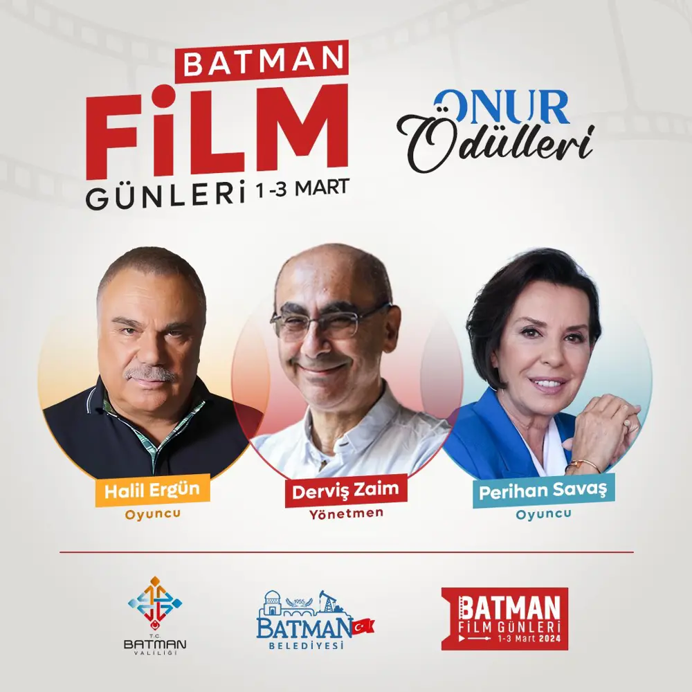 Batman Film Günlerinde usta isimler Derviş Zaim, Perihan Savaş, Halit Ergün'e 