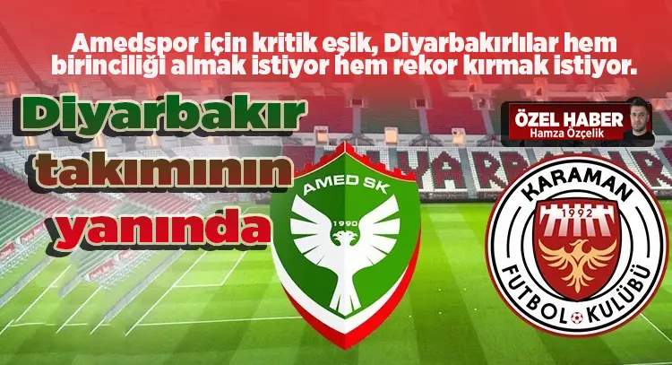 Amedspor gözünü liderliğe dikti! Diyarbakır takımı için seferber işin ucunda hem birincilik, hem rekor var