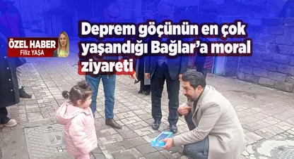 Depremin en fazla etkilediği Bağlar'a moral ziyareti 