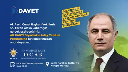 AK Parti Genel Başkanvekili Ala; 