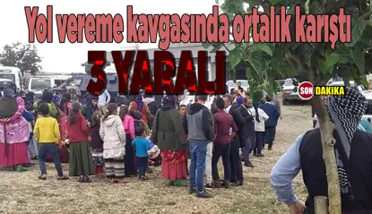 Yol verme kavgası kanla bitti! 3 yaralı