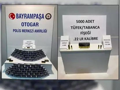 Otogarda 5 bin uzun namlulu silah ve tabanca mermisi ele geçirildi