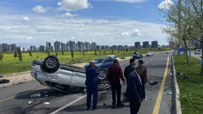 SON DAKİKA! Diyarbakır'da otomobil takla attı; 6 yaralı