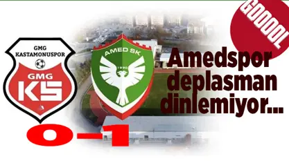 Amedspor deplasman dinlemiyor; 1-0