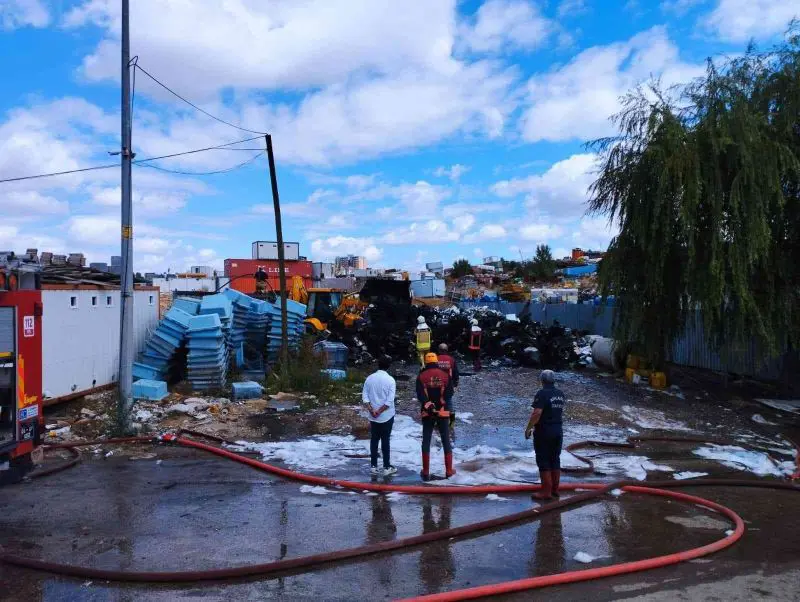 Başkent'teki Hurdacılar Sitesi'nde yangın! 