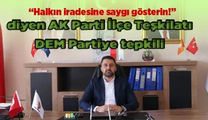 AK Parti Hazro İlçe Başkanından 