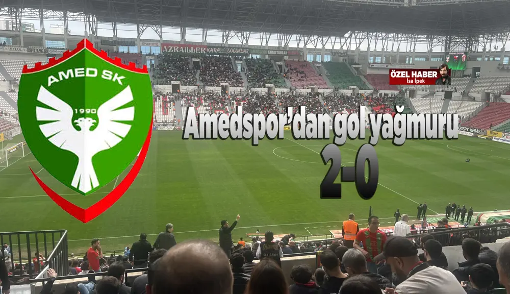 Amedspor'dan gol üstüne gol; 2-0