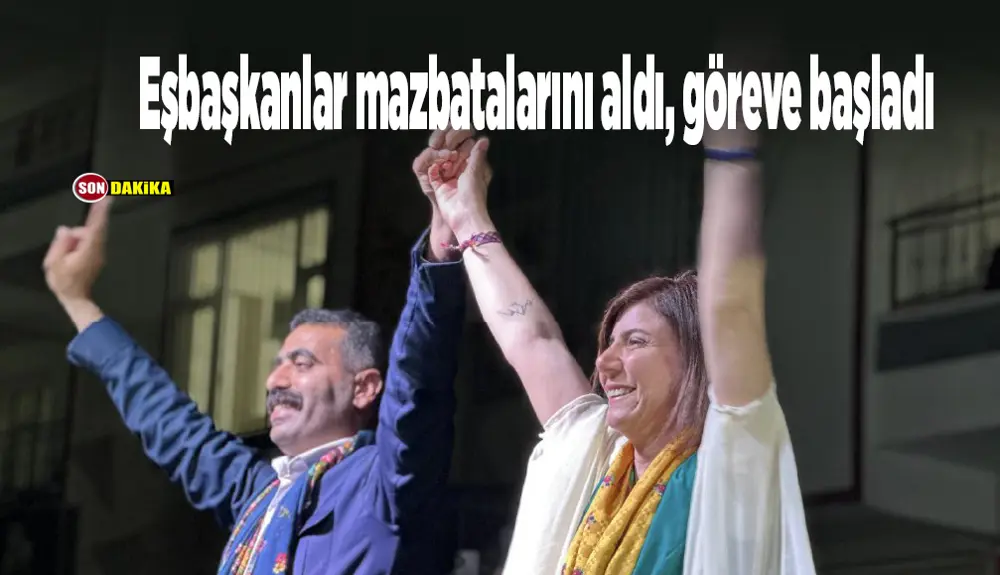 DBB Eşbaşkanları mazbatalarını aldı; göreve başladı