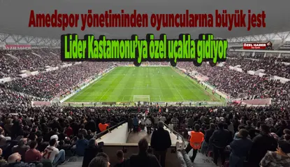 Amedspor'a özel uçak jesti