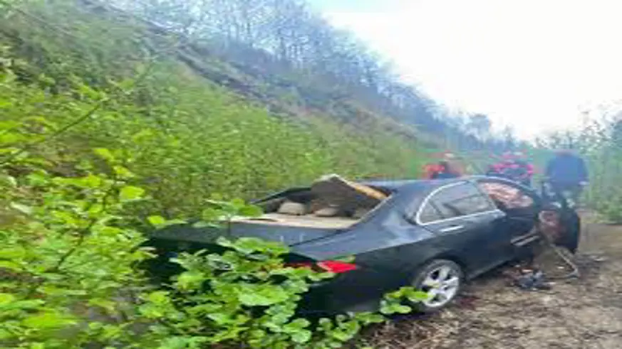 Rize'de uçuruma yuvarlanan otomobildeki 1 kişi öldü, 4 kişi yaralandı