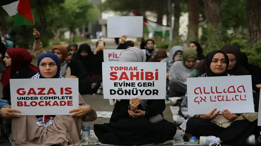 Dicle Üniversiteli gençler Filistin için direniyor; 