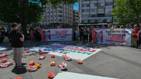 İsrail'in Filistin'e yönelik saldırıları Gaziantep'te protesto edildi