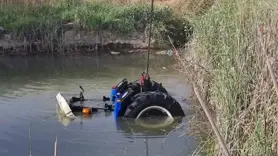 Diyarbakır'da traktör sulama göletine düştü, 1 ölü