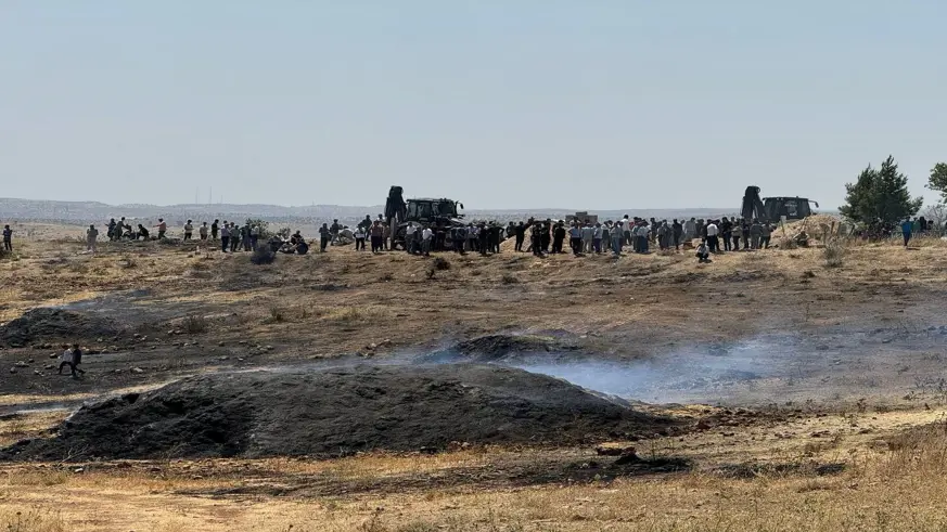 Mardin'de yangının ağır bilançosu havadan görüntülendi