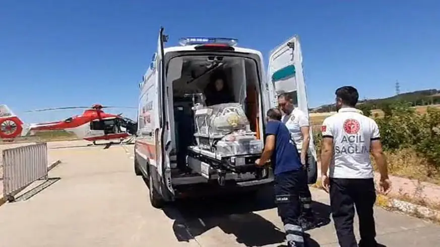  Diyarbakır’da 1 günlük bebek ambulans helikopterle hastaneye sevk edildi