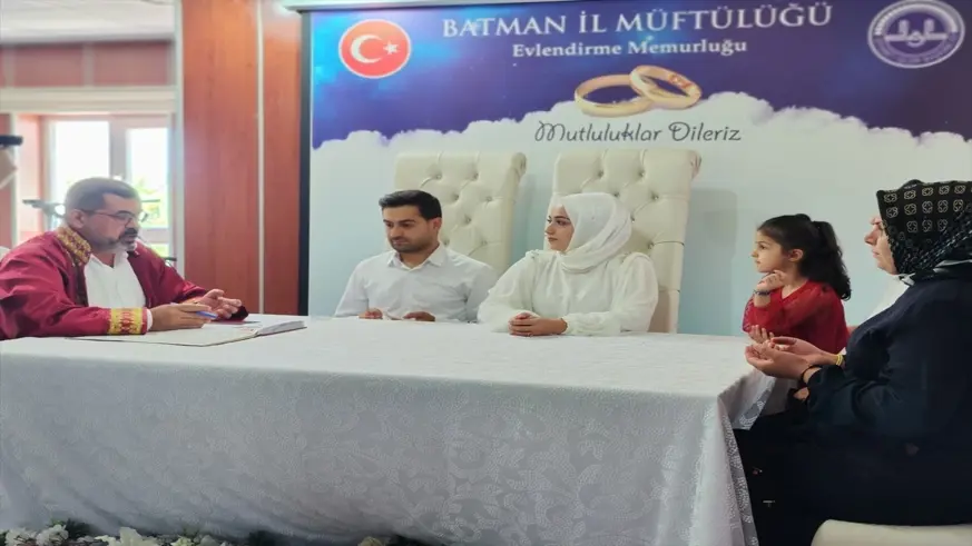 Batman Müftülüğü 6 ayda 60 çiftin resmi nikâhını kıydı