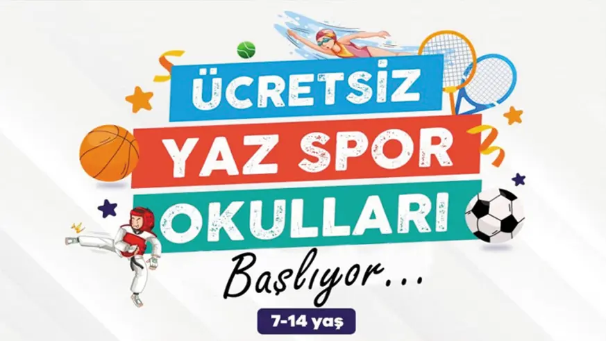 Ücretsiz Yaz Spor Okulları başlıyor