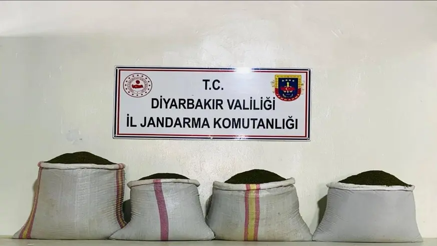 Lice’de 68 kilo esrar ele geçirildi