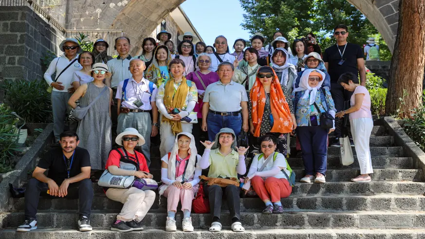 Çin'in Hong Kong Özel İdari Bölgesi'nden 41 kişilik kafile Diyarbakır'a geldi