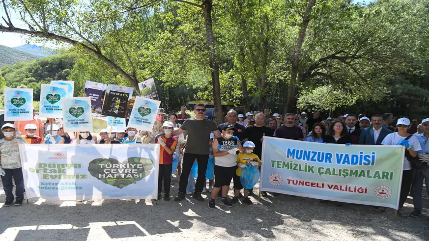 Tunceli’de 7’den 70’e çevre temizliği