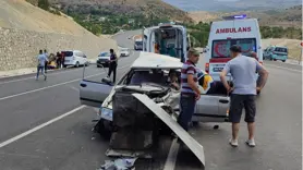 Malatya’da iki aracın karıştığı kazada 5 kişi yaralandı