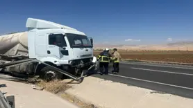 Mardin’de beton mikseri kaza yaptı