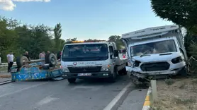 Uşak'ta traktör ile kamyonetin çarpıştığı kazada 1 kişi öldü