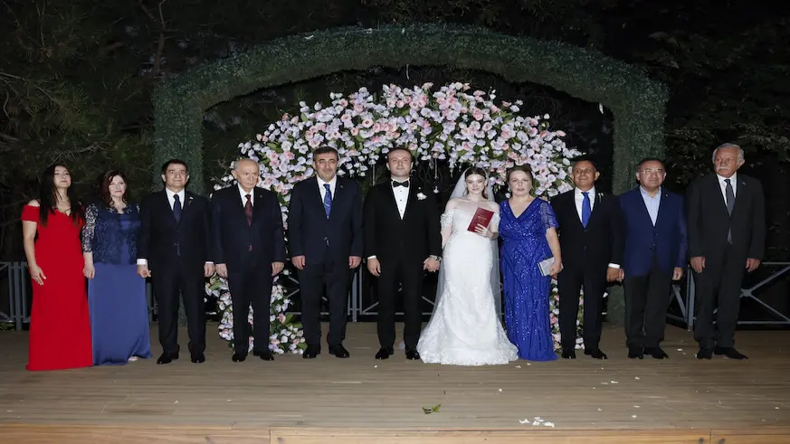 Yılmaz ve Bahçeli, nikah şahidi oldu