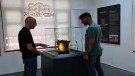 Asırlık vaftiz kovası yıllarca yalak olarak kullanıldı, şimdi ise müzede ziyaretçilerin gözde eseri