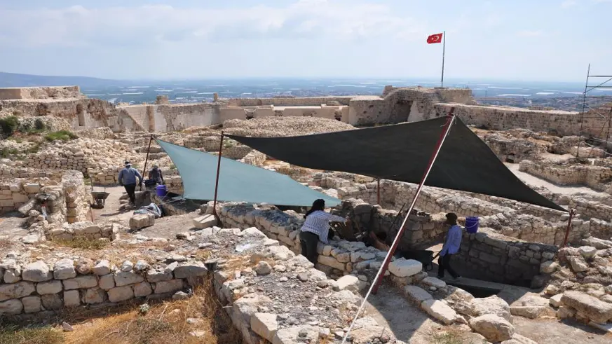 Silifke Kalesi'ndeki arkeolojik kazılarda 