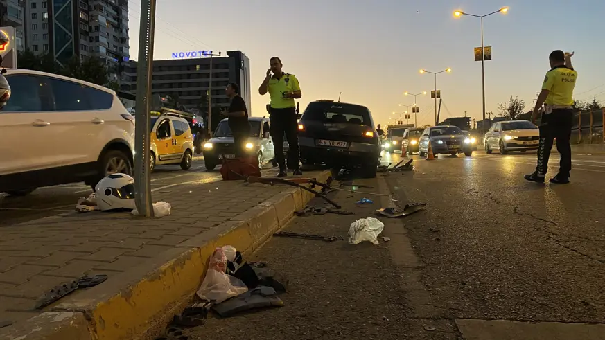 Diyarbakır'da alkollü sürücünün çarptığı motokurye hayatını kaybetti