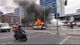 Adliye önünde aracını yakan şahsa tutuklama 