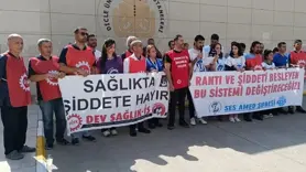 Sağlık emekçilerine şiddete protesto