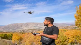 Kırsalda besicilerin kaybolan hayvanlarını dron ile buluyor