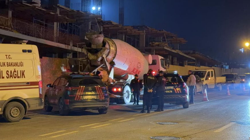 Beton mikserini temizlerken feci şekilde can verdi
