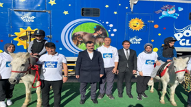 Dicle’de çocuklar pony atlarla buluştu