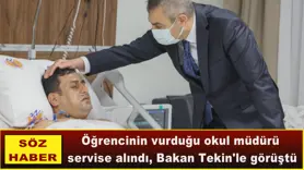 Bakan Tekin'le görüştü